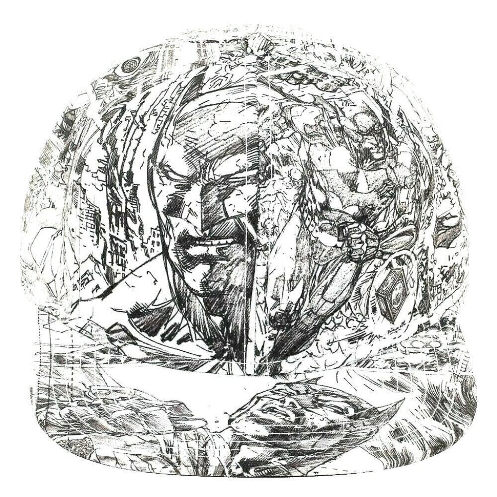 NWT DC Comics Batman Jim Lee Pencil Art LIMITED EDITION Snapback Cap
